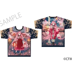Sakura Miku x Hirohako Full Graphic T-shirt Hirohako 2025 Art by iXima