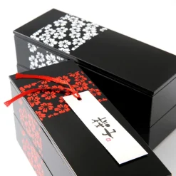 Sakurako Slim Square 2-Tier Bento Box