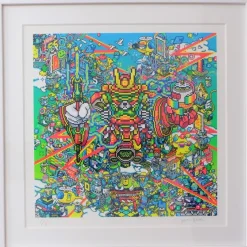 Shibuya Pixel Art Artist Works: Ban-8Ku Original Art Print