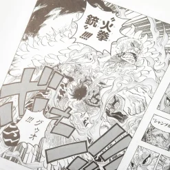 Shonen Jump One Piece Reproduction Panel Print: Luffy's Red Hawk