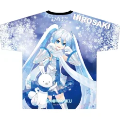 Snow Miku x Hirohako Full Graphic T-Shirt (Art by KEI)