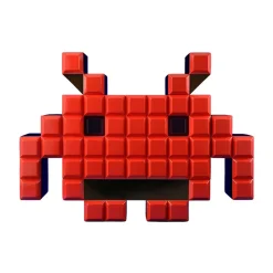 SoftB Space Invaders Crab Non-Scale Figure
