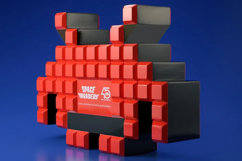 SoftB Space Invaders Crab Non-Scale Figure