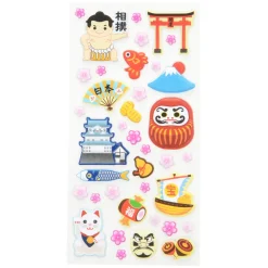 Souvenir Japan Puffy Stickers