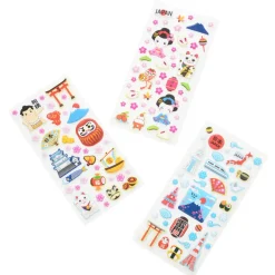 Souvenir Japan Puffy Stickers