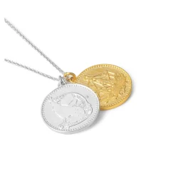 Spice and Wolf Jyuu Ayakura Illustration Coin Necklace