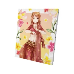Spice and Wolf Jyuu Ayakura Illustration Holo: Indian Folk Costume Ver. Canvas Board