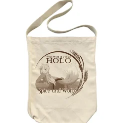 Spice and Wolf: Merchant Meets the Wise Wolf Holo Shoulder Tote Bag Natural