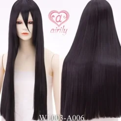 Straight Black 70 cm Wig