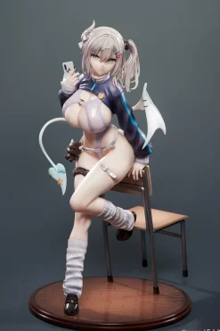 sune Illustration Silent Gal Succubus Yuki Shinomiya 1/6 Scale Figure w/ Bonus: Clear Bookmarks & Printed Sign Shikishi