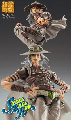 Super Action Statue Jojo's Bizarre Adventure Part 7 Steel Ball Run Gyro Zeppeli Third