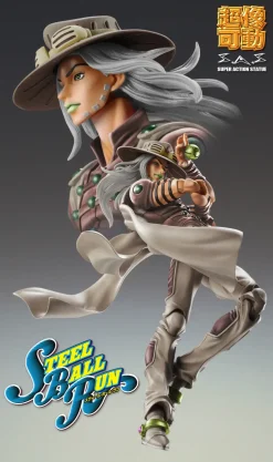 Super Action Statue Jojo's Bizarre Adventure Part 7 Steel Ball Run Gyro Zeppeli Third