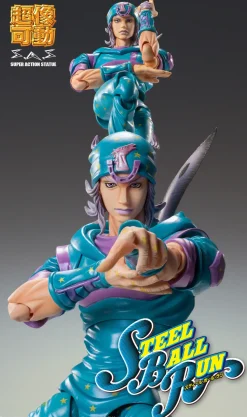 Super Action Statue Jojo's Bizarre Adventure Part 7 Steel Ball Run Johnny Joestar Second