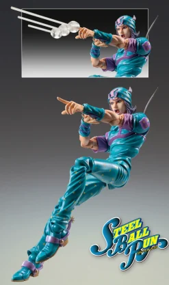 Super Action Statue Jojo's Bizarre Adventure Part 7 Steel Ball Run Johnny Joestar Second