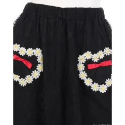 Swankiss Daisy Chain Lace Gaucho Pants