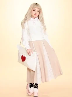 Swankiss Frame Embroidered Long Skirts