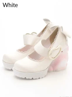 Swankiss Rabbit Heel Shoes