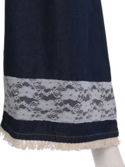 Swankiss Rose Denim Gaucho Pants