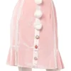Swankiss Velour Bonbon Tight Skirt