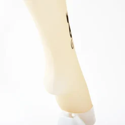 Takeuchi 18 Denier Beige Sheer Tights - Cat Motif