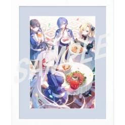 The Demon Sword Master of Excalibur Academy Completion Commemoration A4 Chara Fine Graph Riselia & Regina & Elfine & Sakuya