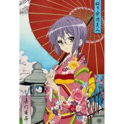 The Melancholy of Haruhi Suzumiya Ouka Kasamochi Bijin Yuki Nagato Ukiyo-e Woodblock Print
