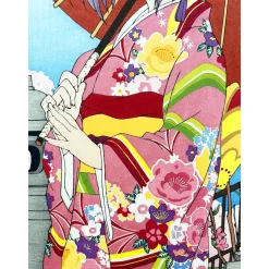 The Melancholy of Haruhi Suzumiya Ouka Kasamochi Bijin Yuki Nagato Ukiyo-e Woodblock Print