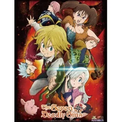 The Seven Deadly Sins Key Art 1 Premium Wall Scroll