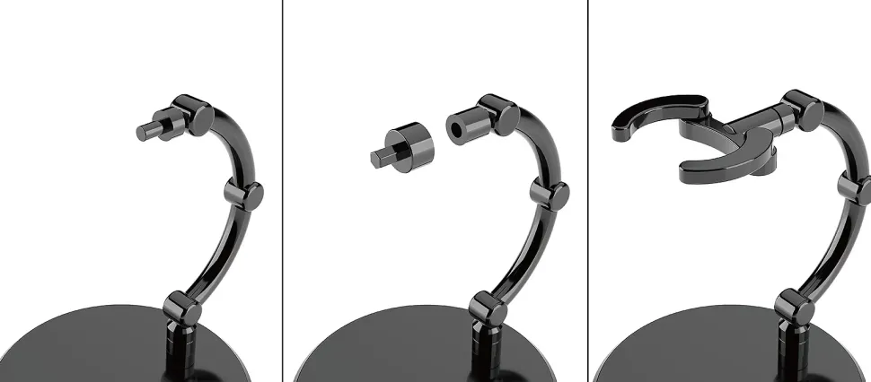 The Simple Stand Mini x4 Black (for Small Figures & Chibi Figures)