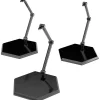 The Simple Stand x3 Black Hex Type (for Figures & Models)