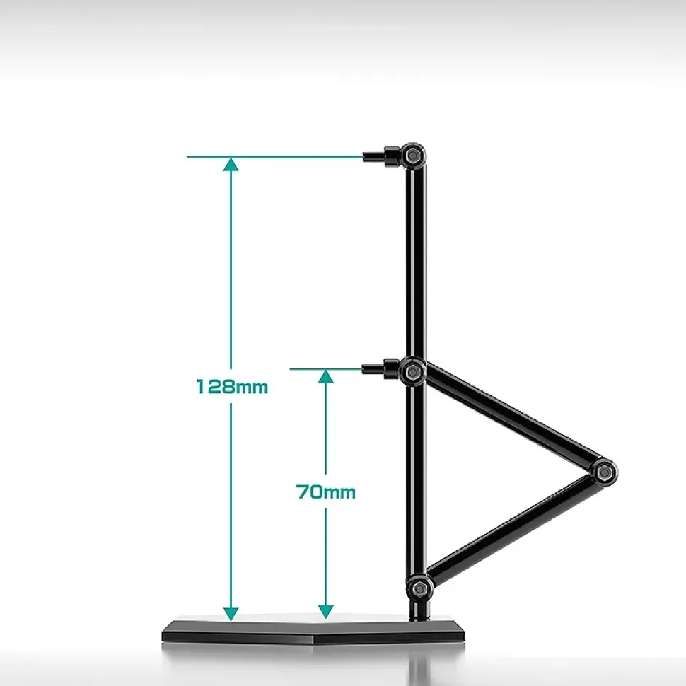 The Simple Stand x3 Black Hex Type (for Figures & Models)