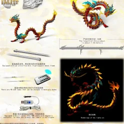 The True Dragon Series ZL-0001 The Red Dragon King Plastic Model Kit