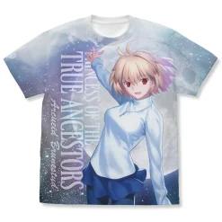 Tsukihime -A Piece of Blue Glass Moon- Arcueid Brunestud Full Graphic T-Shirt White