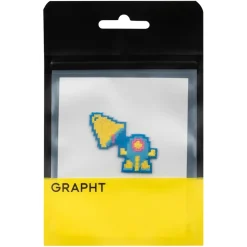 TwinBee Embroidered Sticker TwinBee & Bell