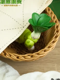 Vegetable Fairy Series Bok Choy Serval Cat Non-Scale Action Figure