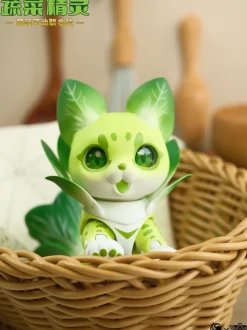 Vegetable Fairy Series Bok Choy Serval Cat Non-Scale Action Figure