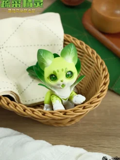 Vegetable Fairy Series Bok Choy Serval Cat Non-Scale Action Figure