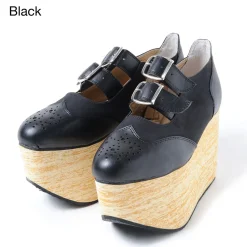 YOSUKE 2015SS Platform Belt Shoes