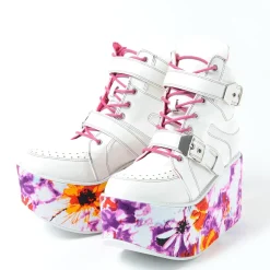 YOSUKE 2015SS Platform Double Belt High Cut Sneakers