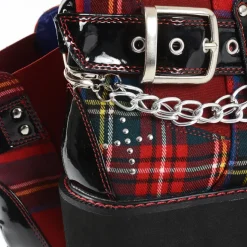 YOSUKE USA Platform Buckle High Top Shoes