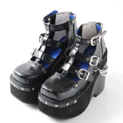 YOSUKE USA Thick-Soled Belt Shoes