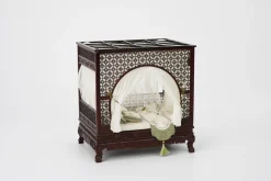 Yue Dong Chuang 1/12 Scale Wood Frame Bed Chinese Ancient Style Miniature