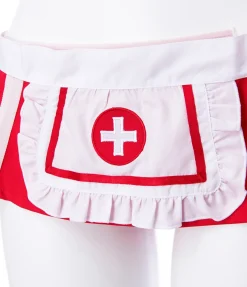 YUMMY MART Bolero Nurse Strapless Lingerie Set