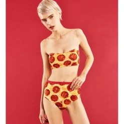 YUMMY MART Eat Tube Bra & Panty Set