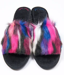 YUMMY MART Fake Fur Slippers