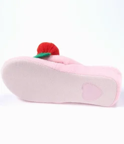 YUMMY MART Pink Cherry Room Slippers