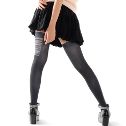 Zettairyoiki Barcode Thigh-High Tights