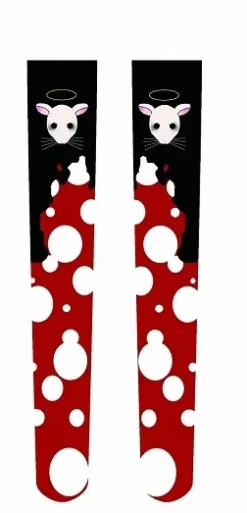 Zettairyoiki Crow Mask Thigh-High Tights