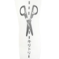 Zettairyoiki Cut Along the Line Knee-High Tights (White)