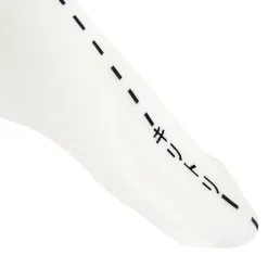 Zettairyoiki Cut Along the Line Knee-High Tights (White)